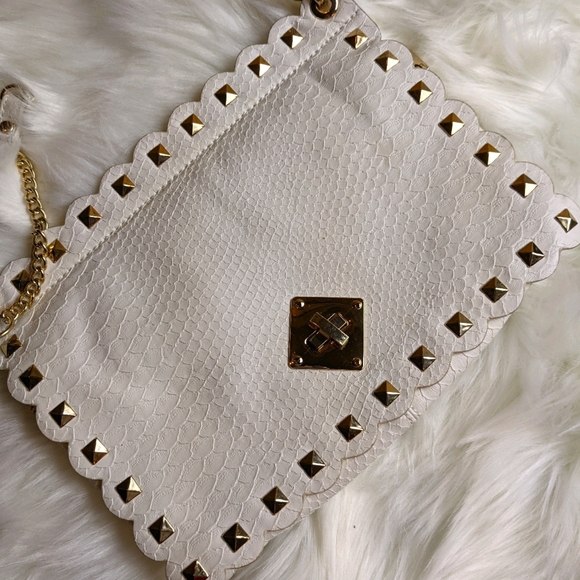 Ever New White Crossbody with Gold Hardware - Picture 1 of 7